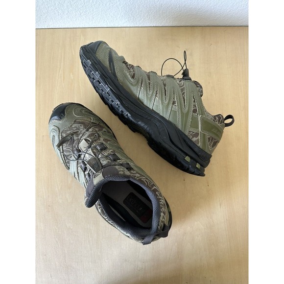 SALOMON XA PRO 3D GTX FORCES MEN S SIZE 8 GORE-TEX TRAIL RUNNING GREEN BLACK - Picture 7 of 9